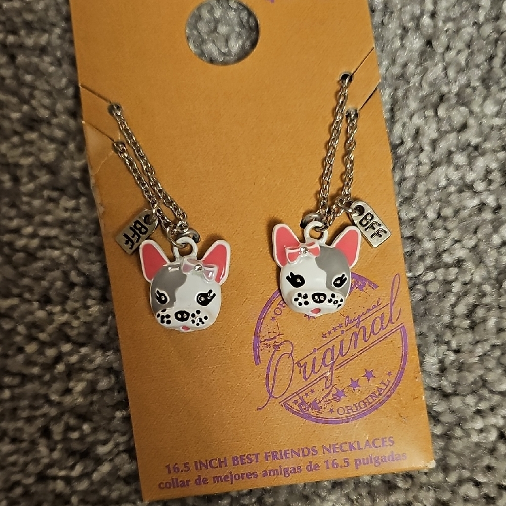 E7🔹️Charming Dog Pendant Best Friend Necklaces